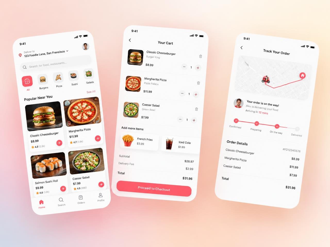 Food Delivery App — UI/UX Design